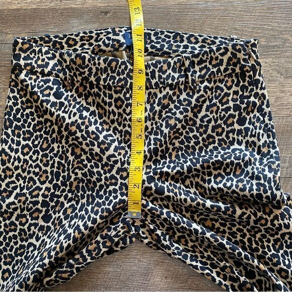 J. Crew Leopard Winnie Pants 6 Ankle Length Animal Print - Picture 9 of 11